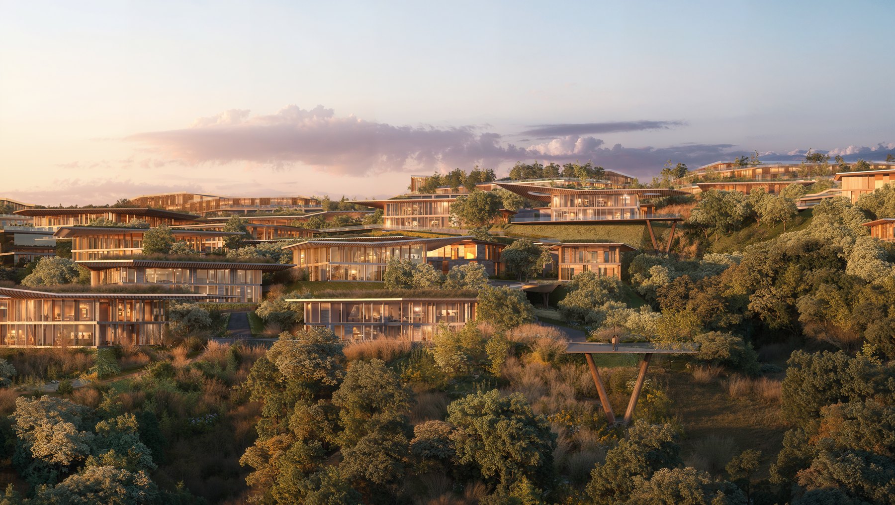 Branded residences terraced across the Mira Verde master plan