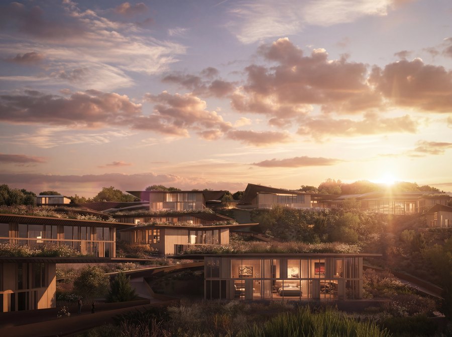 The hotel and wellness quarter at Mira Verde